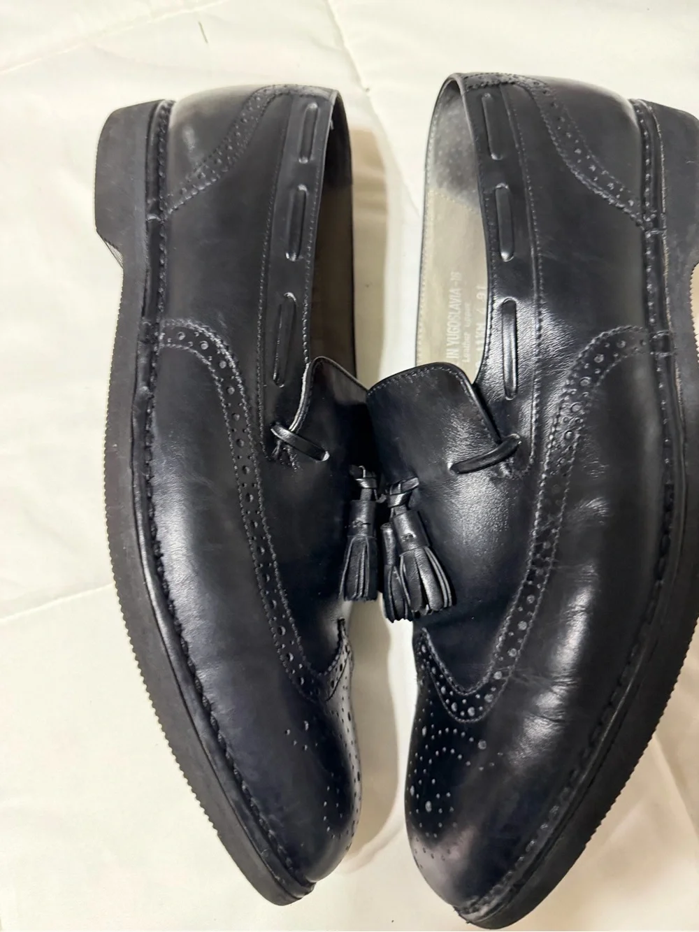 Rockport leather tassel